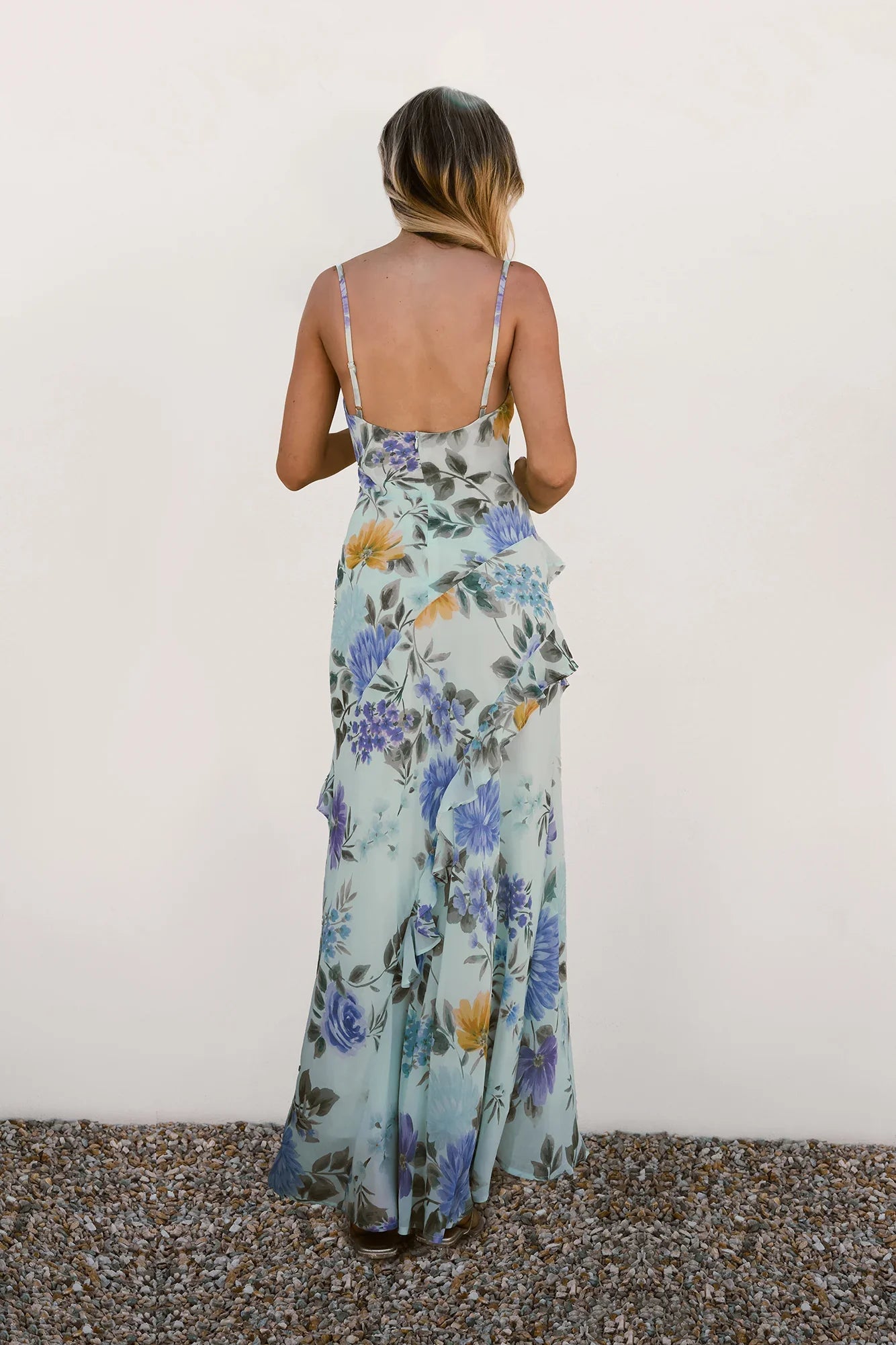Petals Unfold Maxi Dress Print