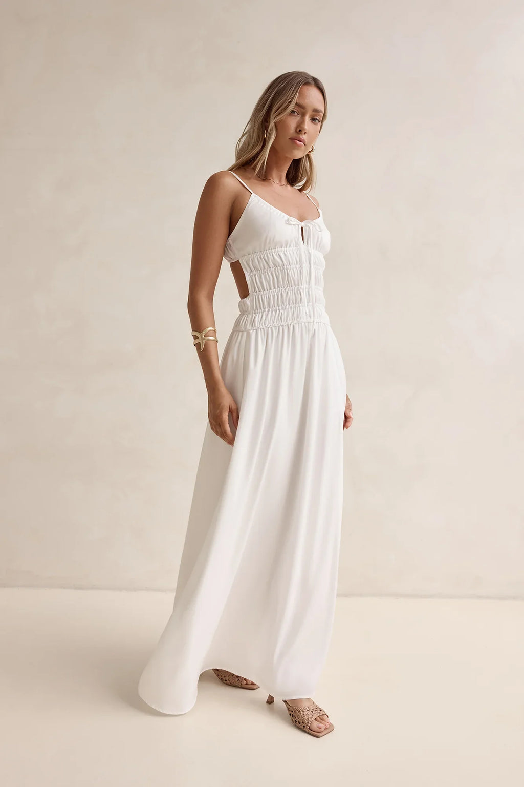 Sunbeam Days Maxi Dress White
