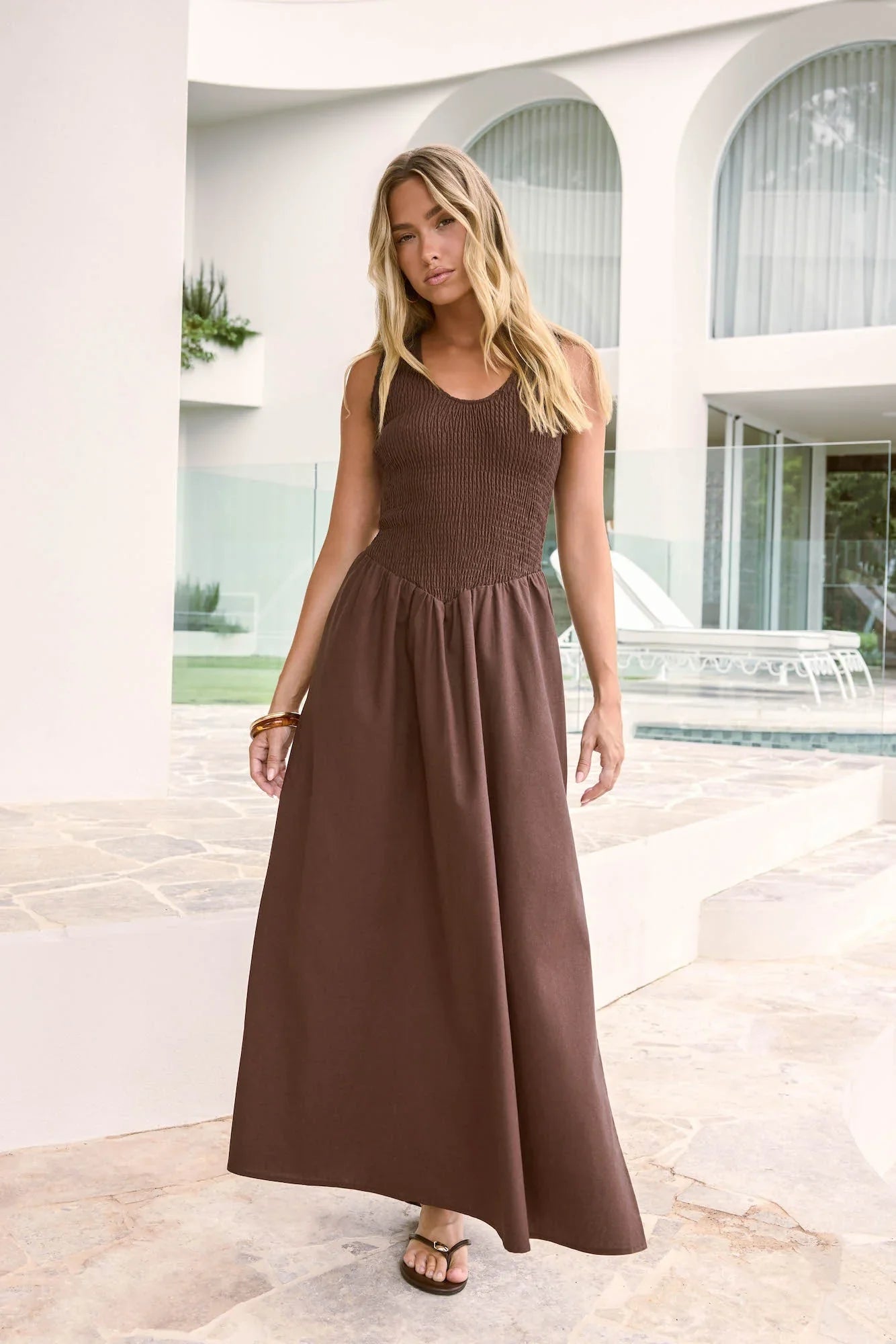 Love Is Timeless Maxi Dress Brown