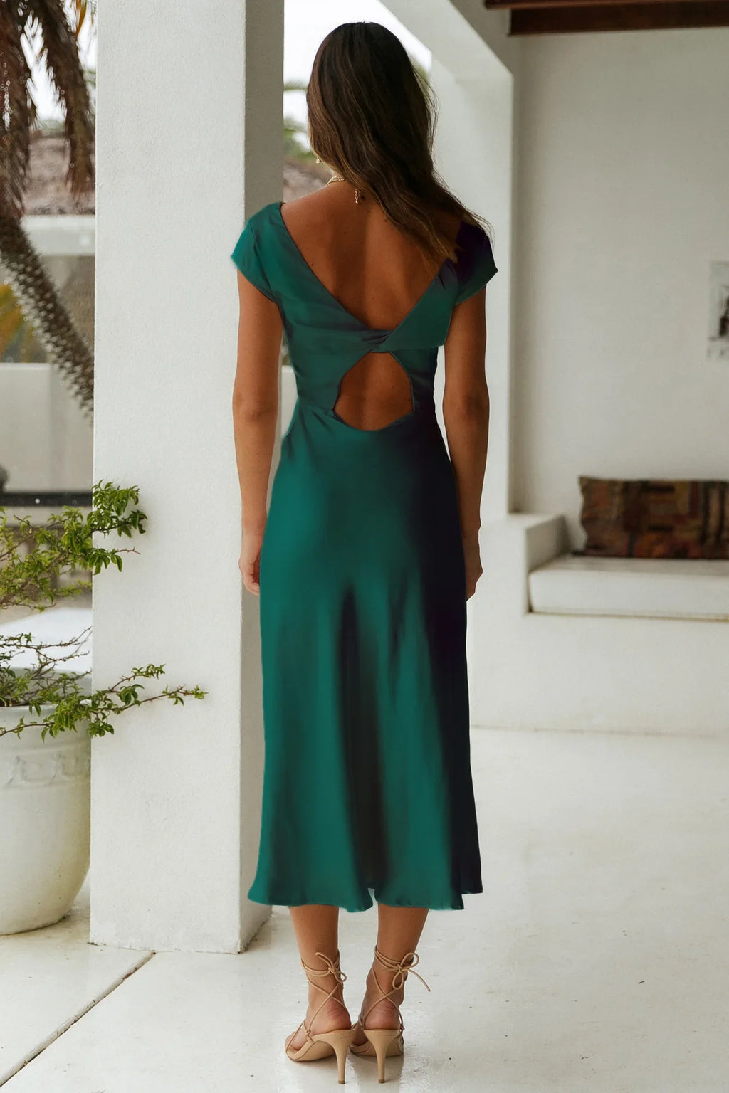 One Last Song Maxi Dress Forest Green
