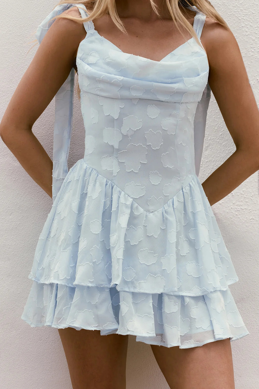 Chance To Shine Mini Dress Blue