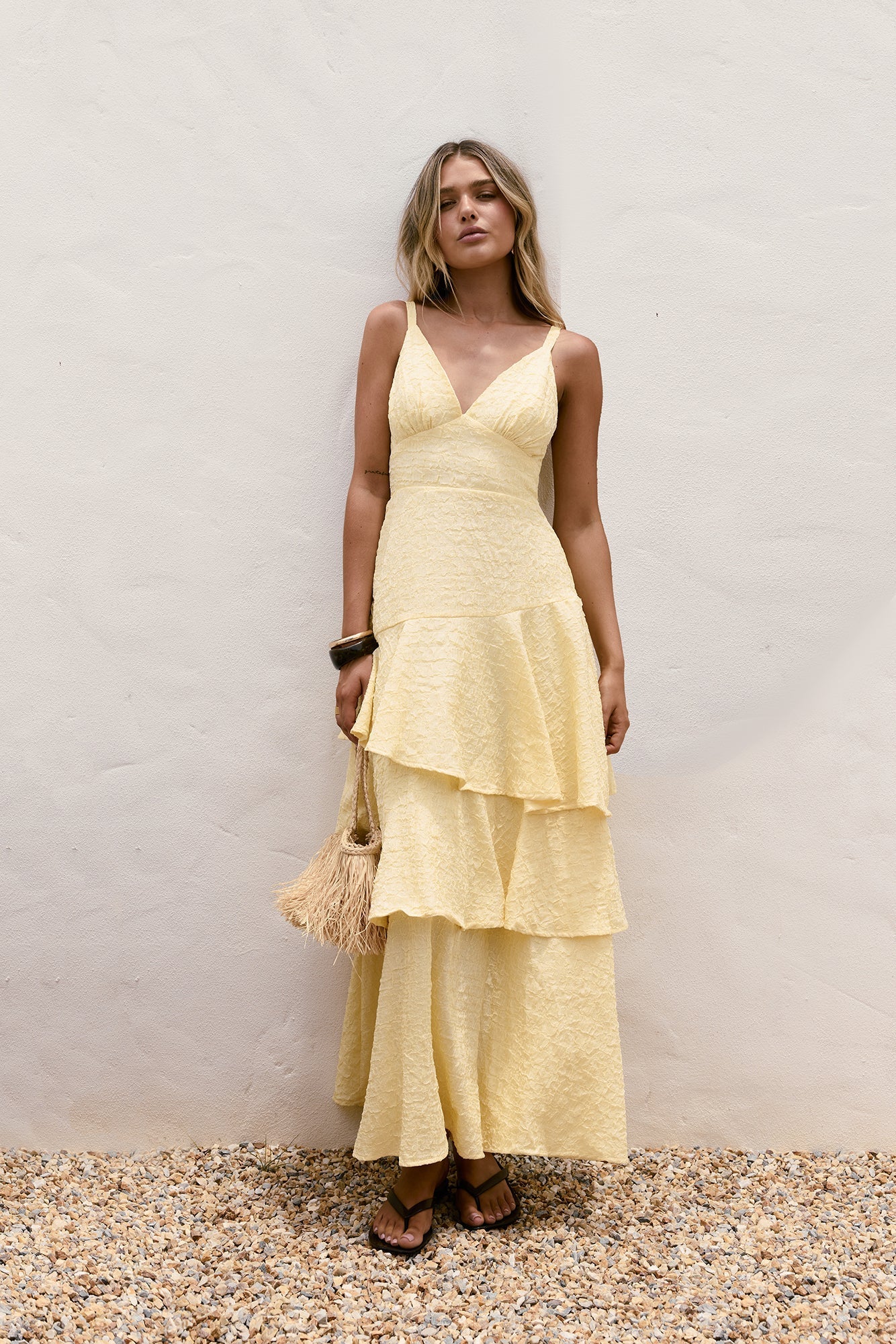 Oh Sunflower Dreams Maxi Dress Yellow