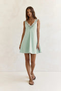 Inner Reflections Mini Dress Sage