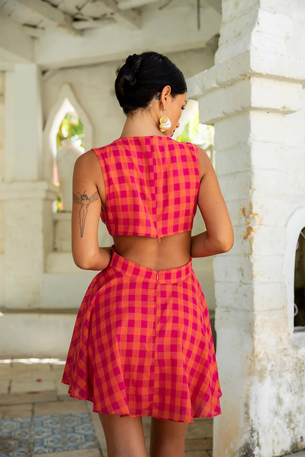 Sunset Picnic Mini Dress Pink