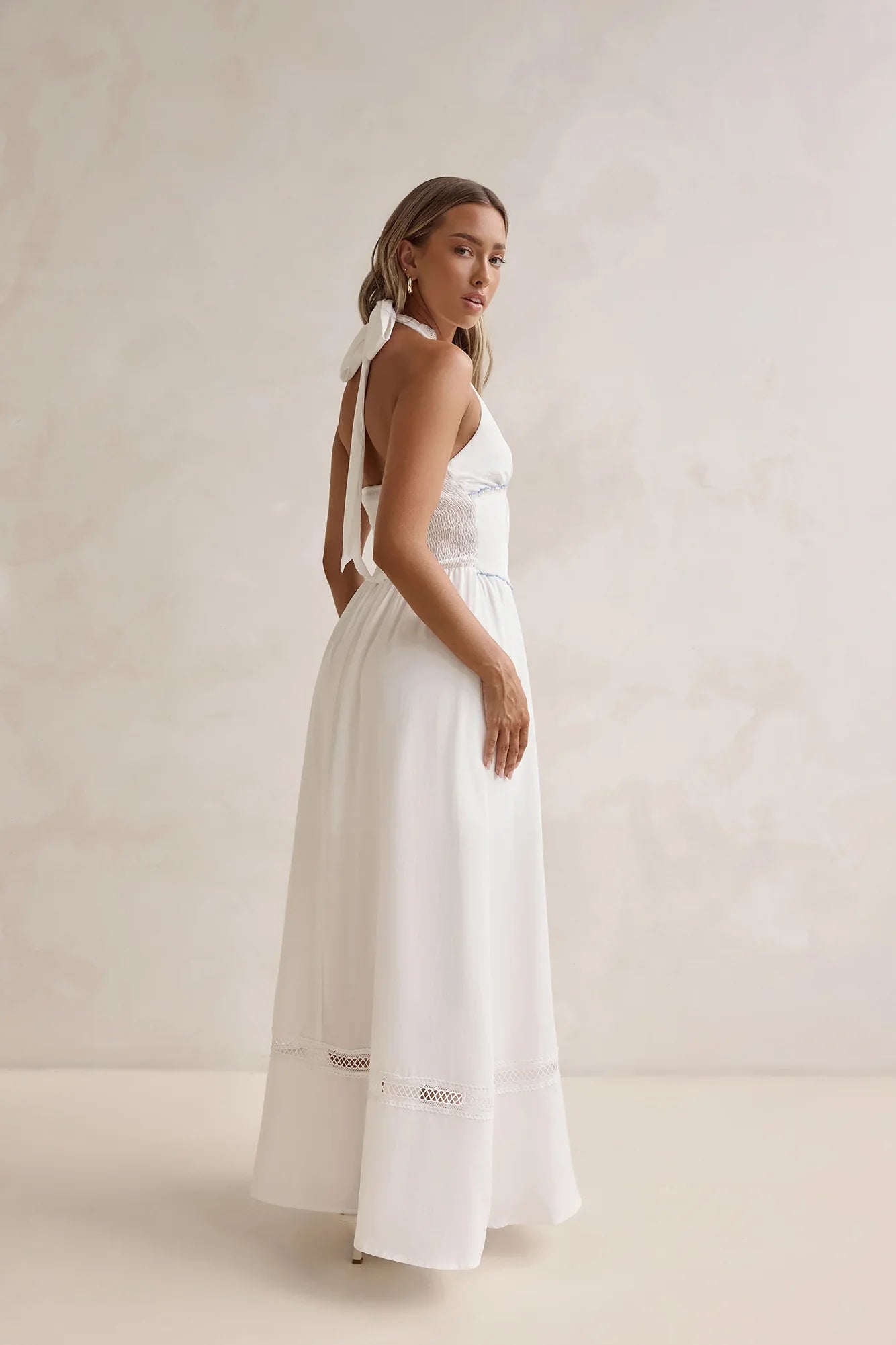 Days Of Dreaming Halter Maxi Dress White