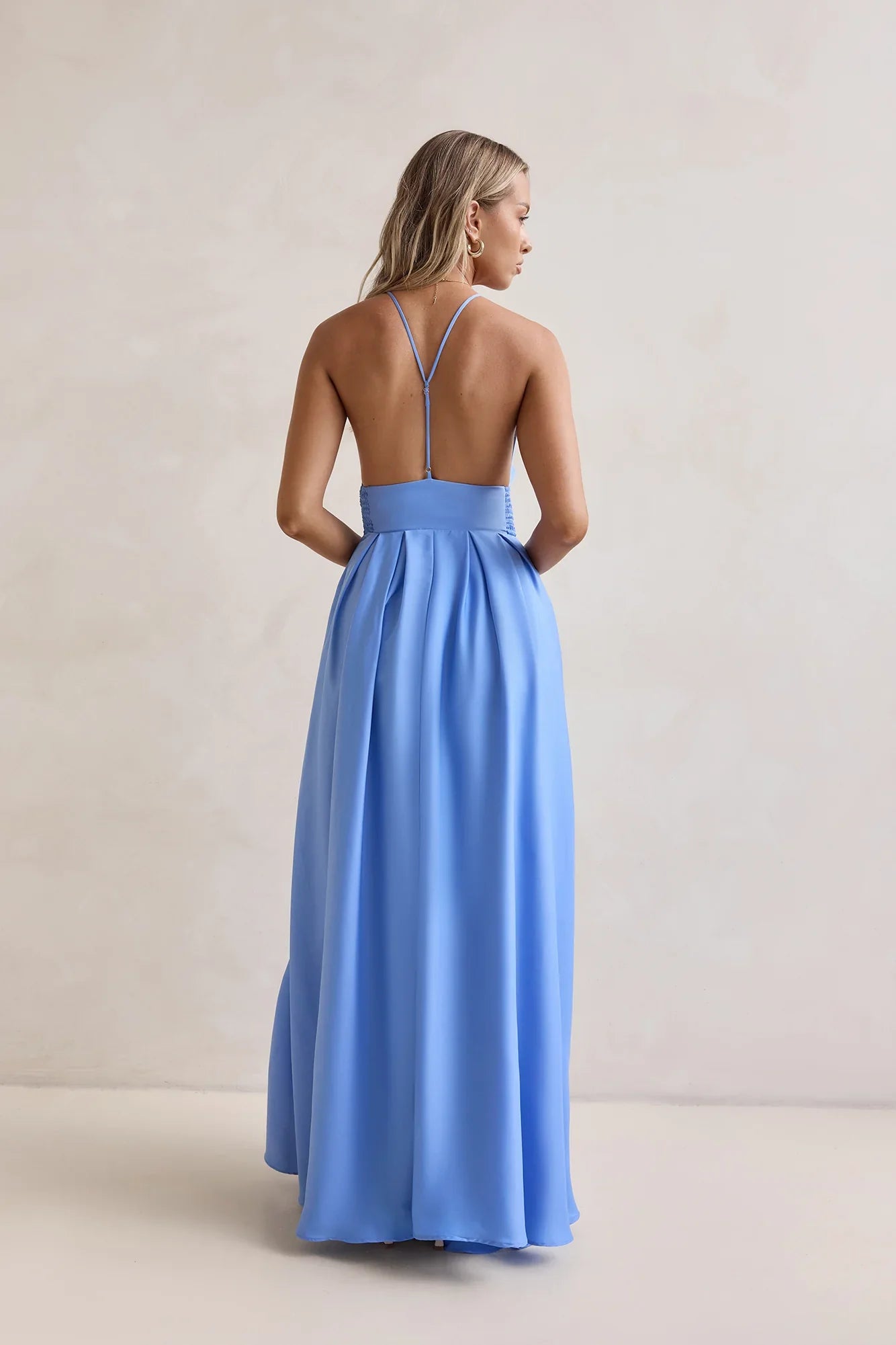 Secret Strolls Maxi Dress Blue