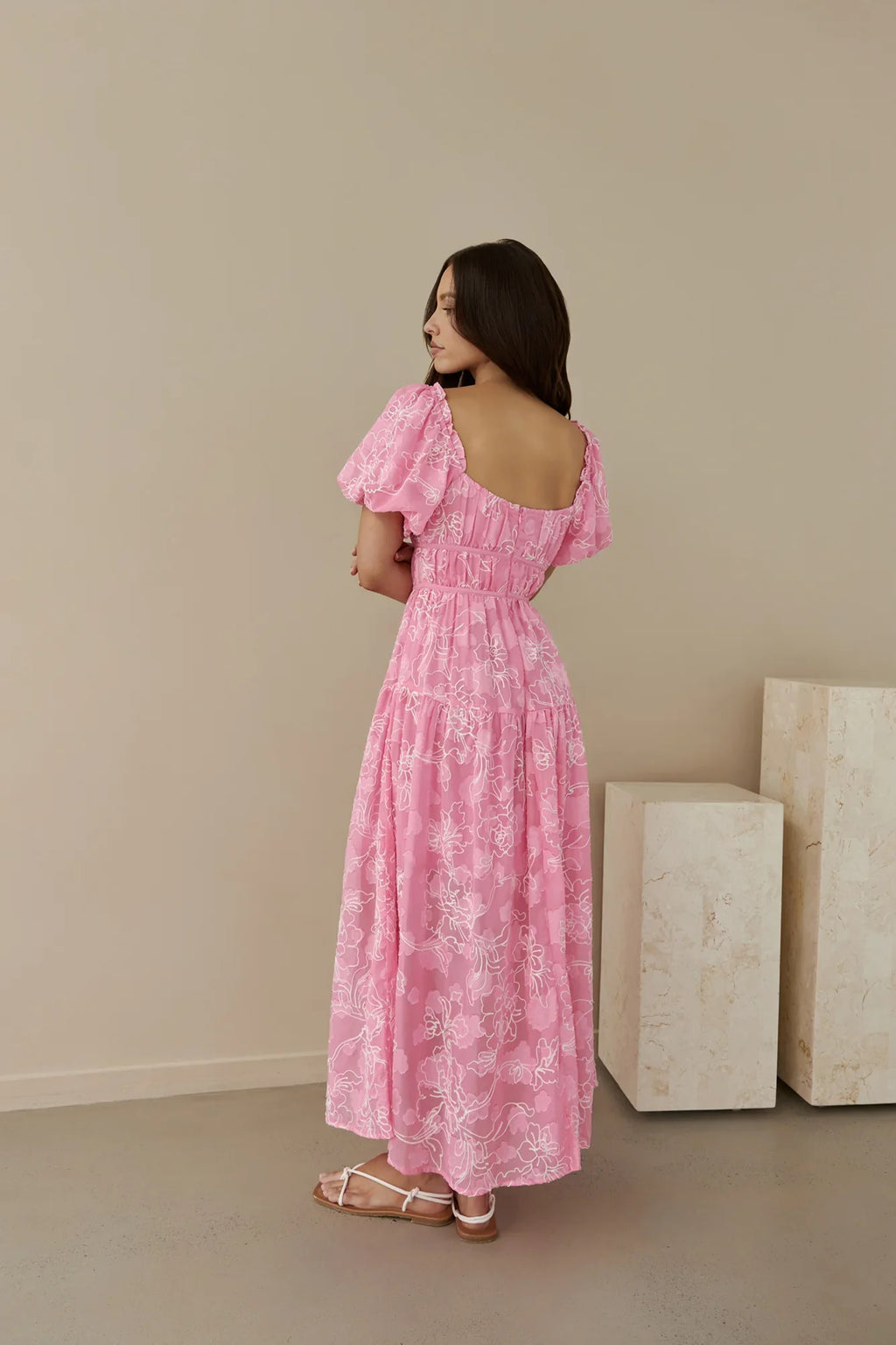 Step By Step Maxi Dress Pink