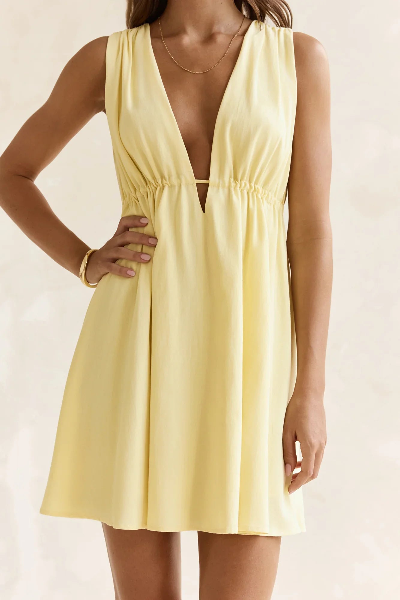 Spritz Of The Sun Mini Dress Yellow