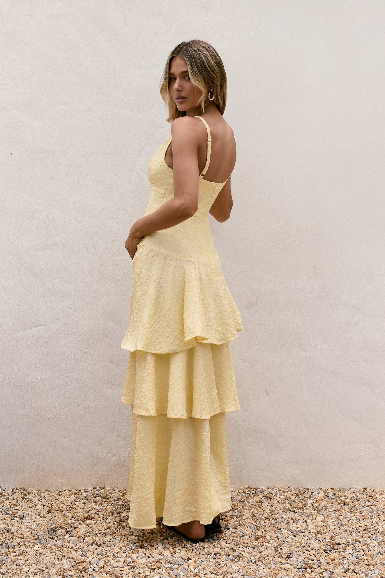 Oh Sunflower Dreams Maxi Dress Yellow