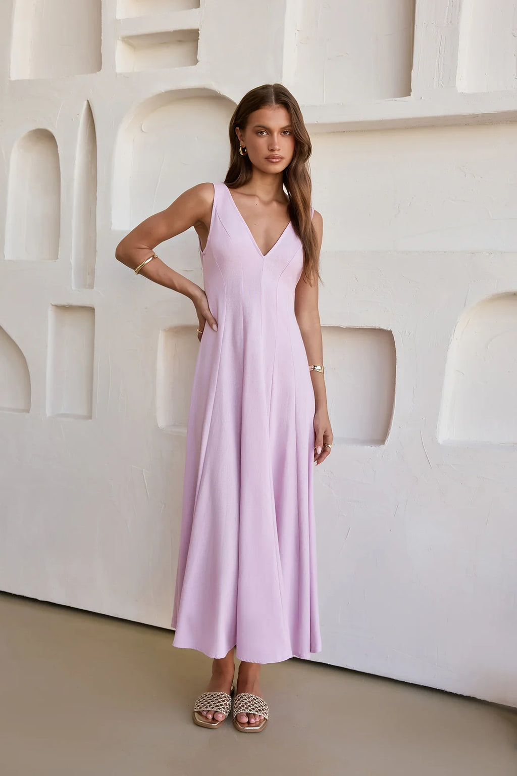Open Meadows Maxi Dress Lilac