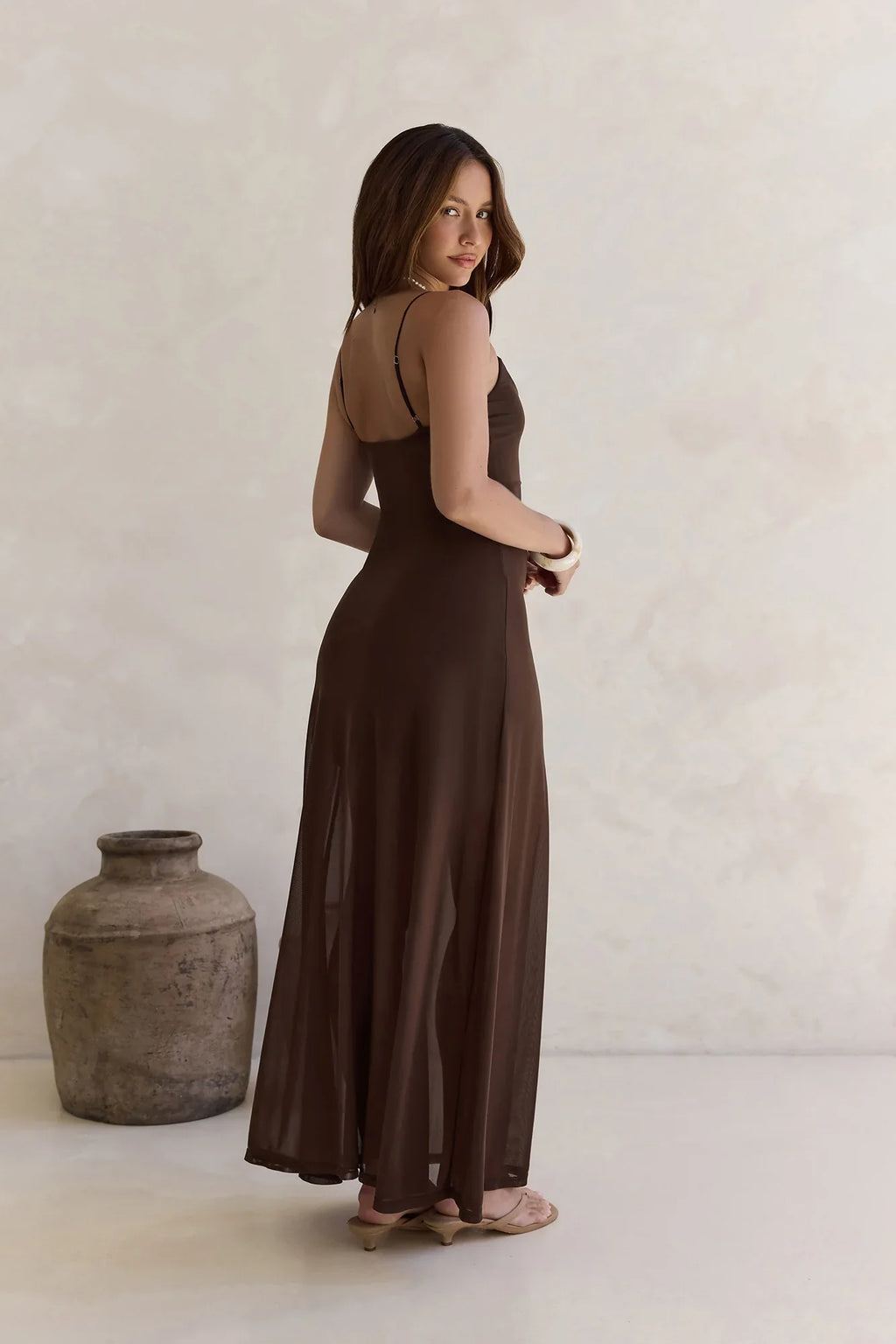 Alessandra Maxi Dress Chocolate