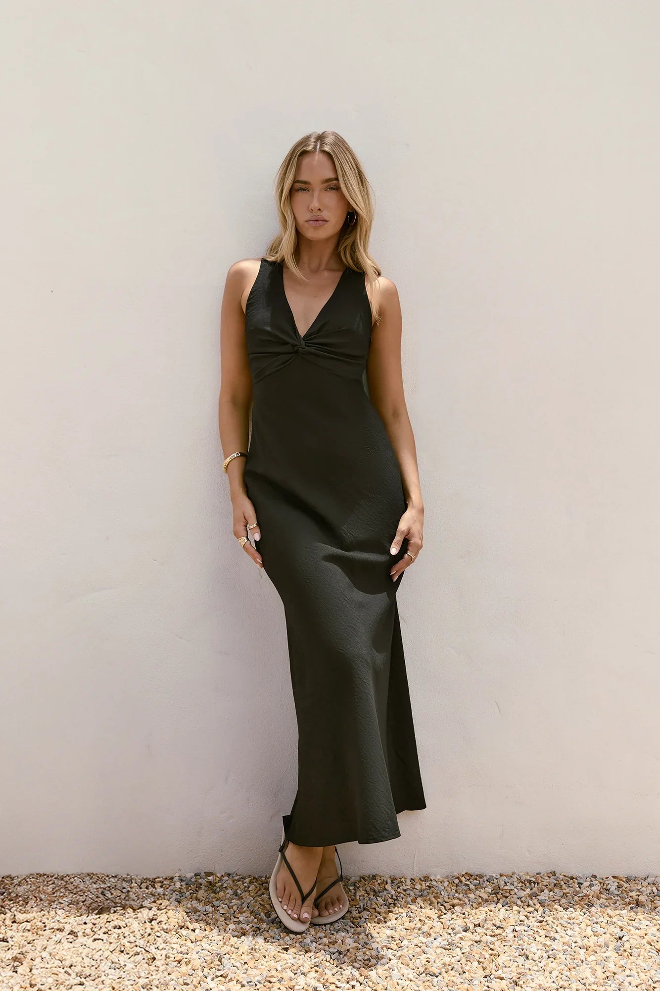 Dancing Till Dark Maxi Dress Black