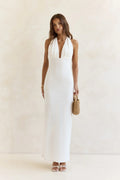 Chic By Day Halter Maxi Dress White