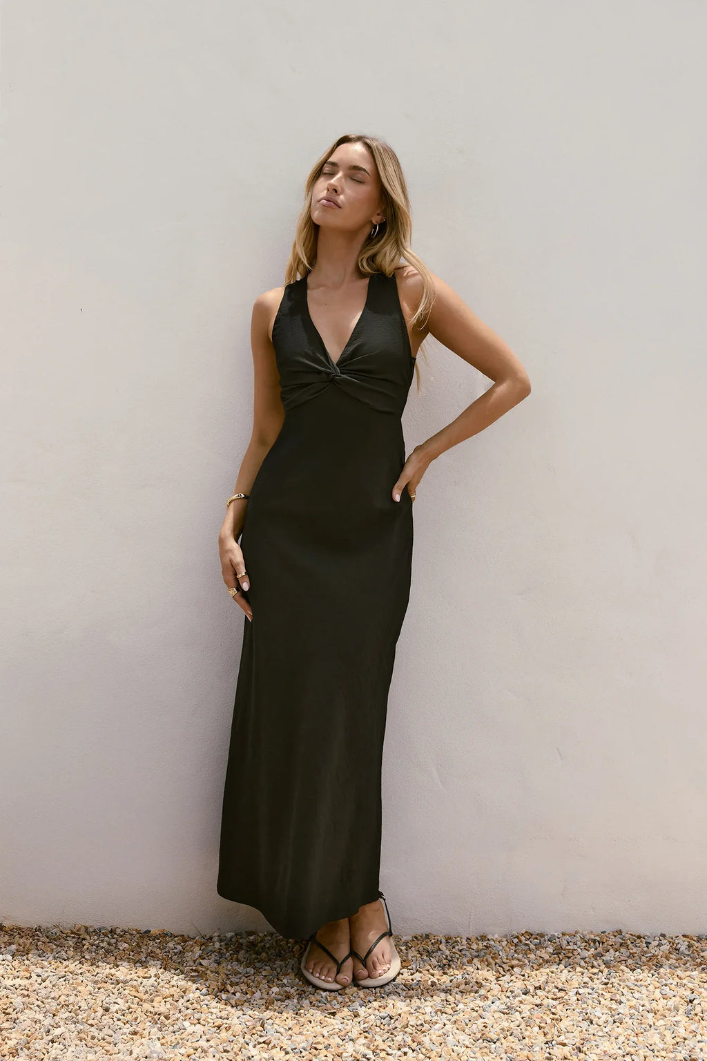 Dancing Till Dark Maxi Dress Black