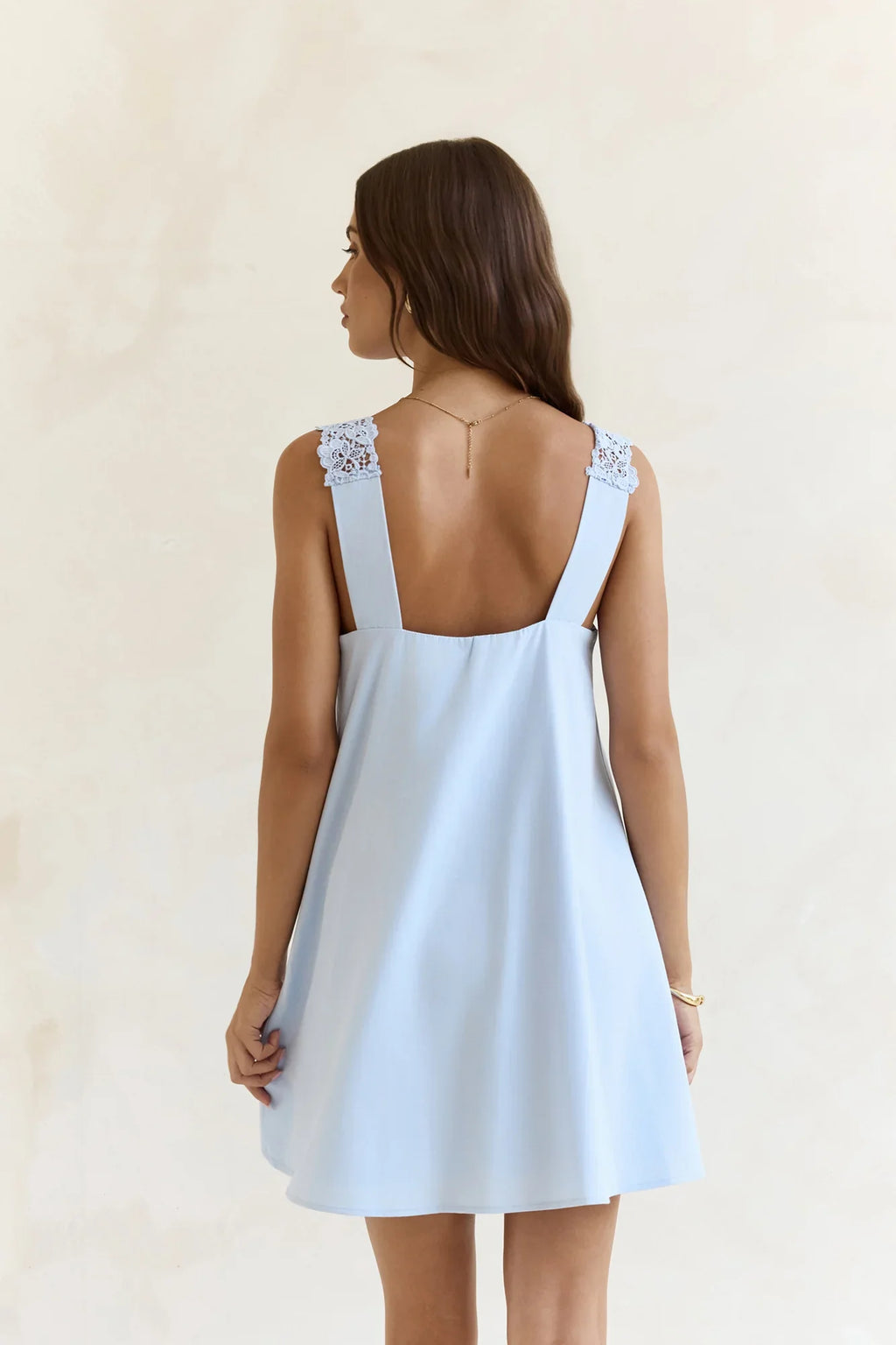 Inner Reflections Mini Dress Blue