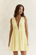 Spritz Of The Sun Mini Dress Yellow