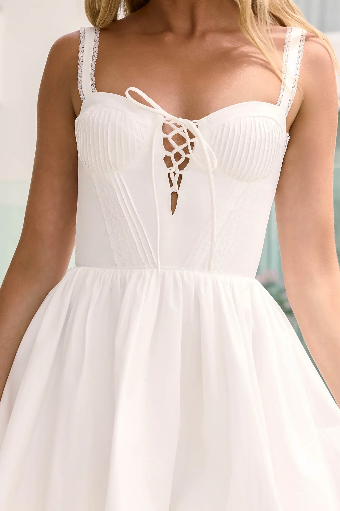 Morning Whispers Mini Dress White