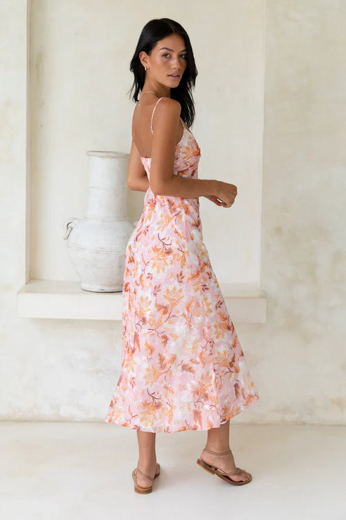 Bed Of Roses Maxi Dress Pink