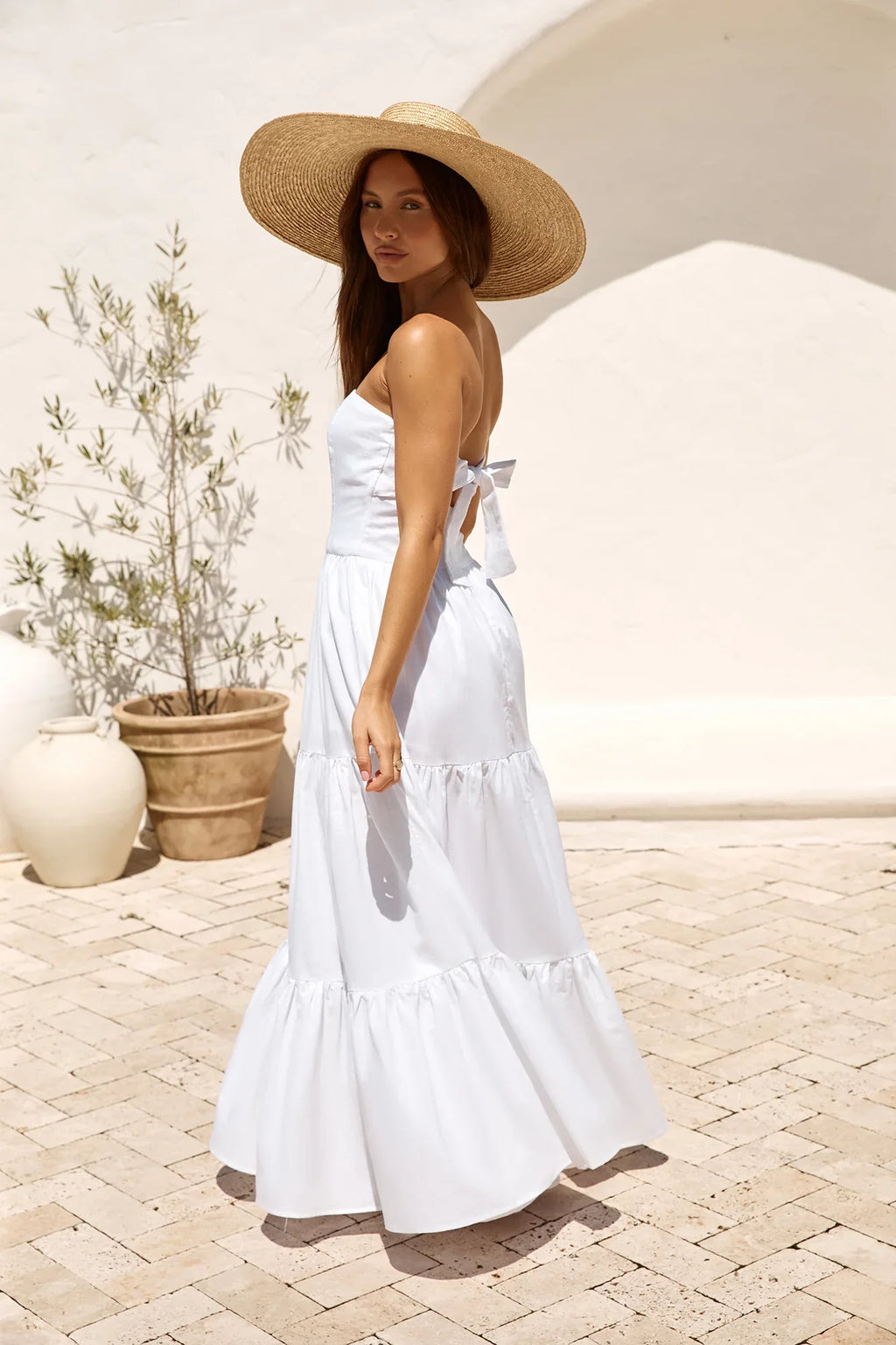 Bristol Maxi Dress White