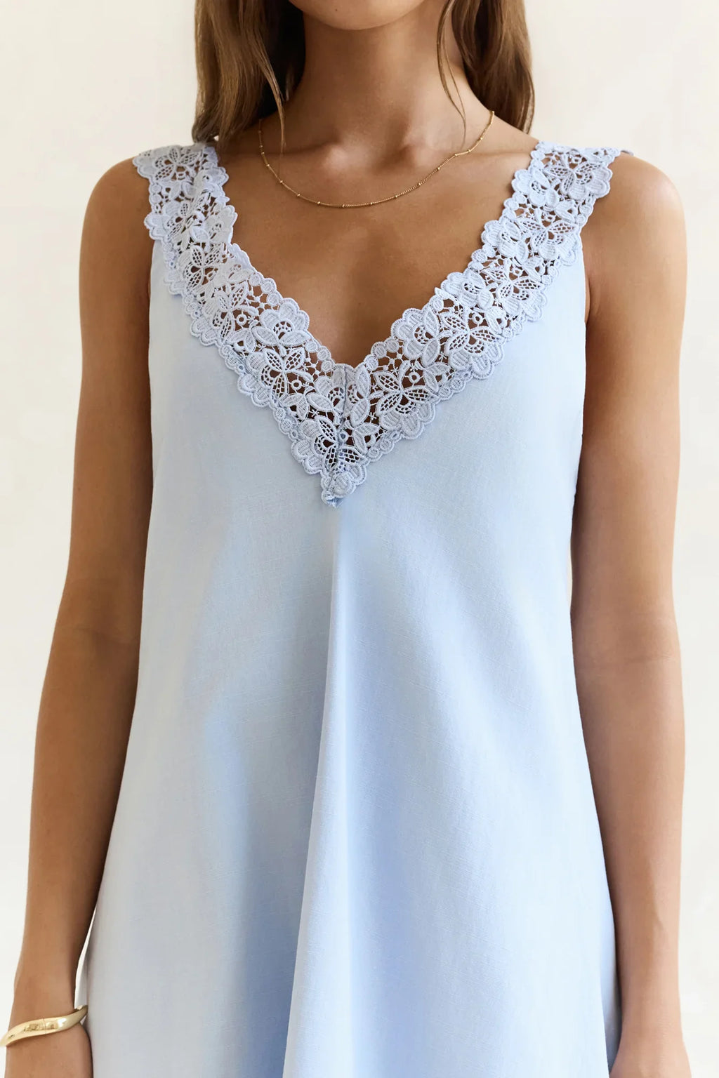 Inner Reflections Mini Dress Blue