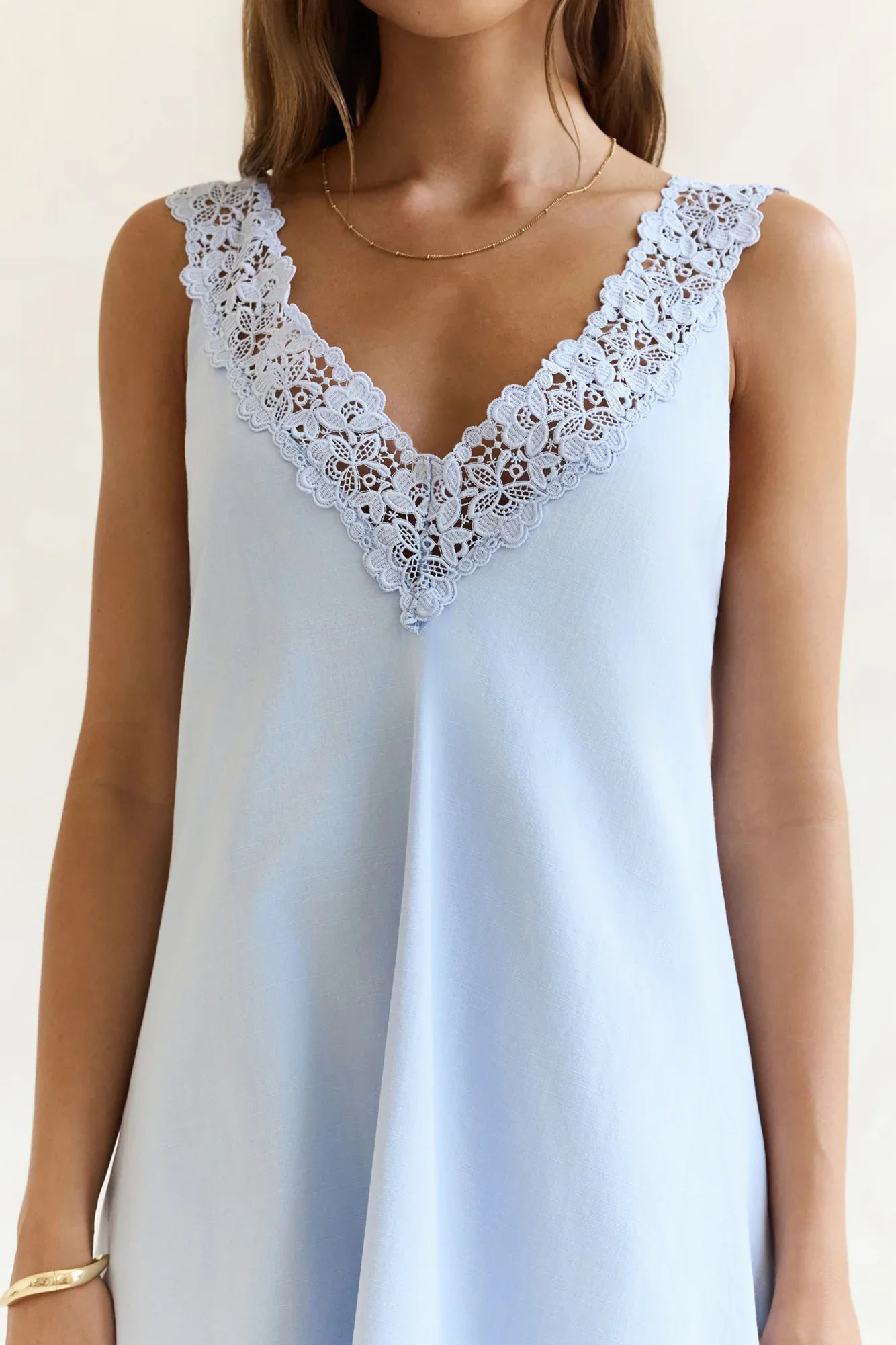 Inner Reflections Mini Dress Blue