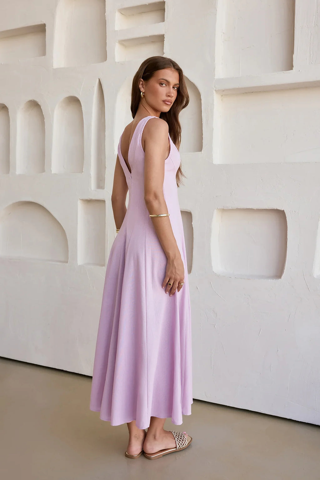 Open Meadows Maxi Dress Lilac