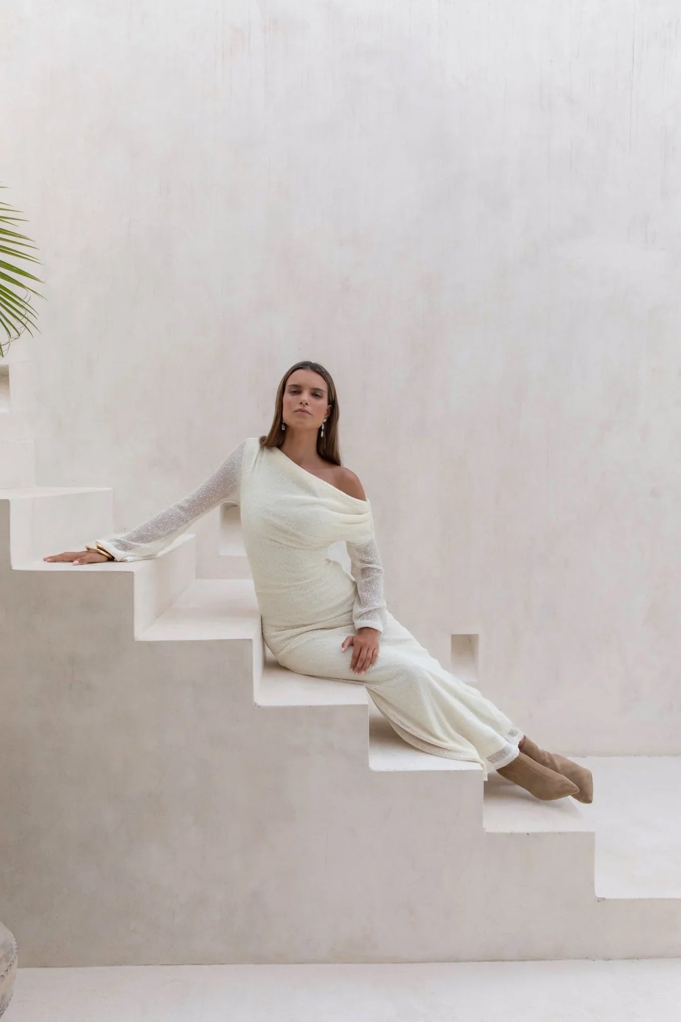 Cool Daze Long Sleeve Knit Maxi Dress Butter