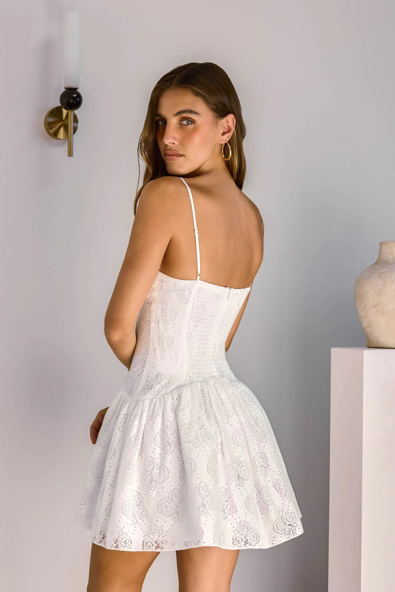 Love In Lights Mini Dress White