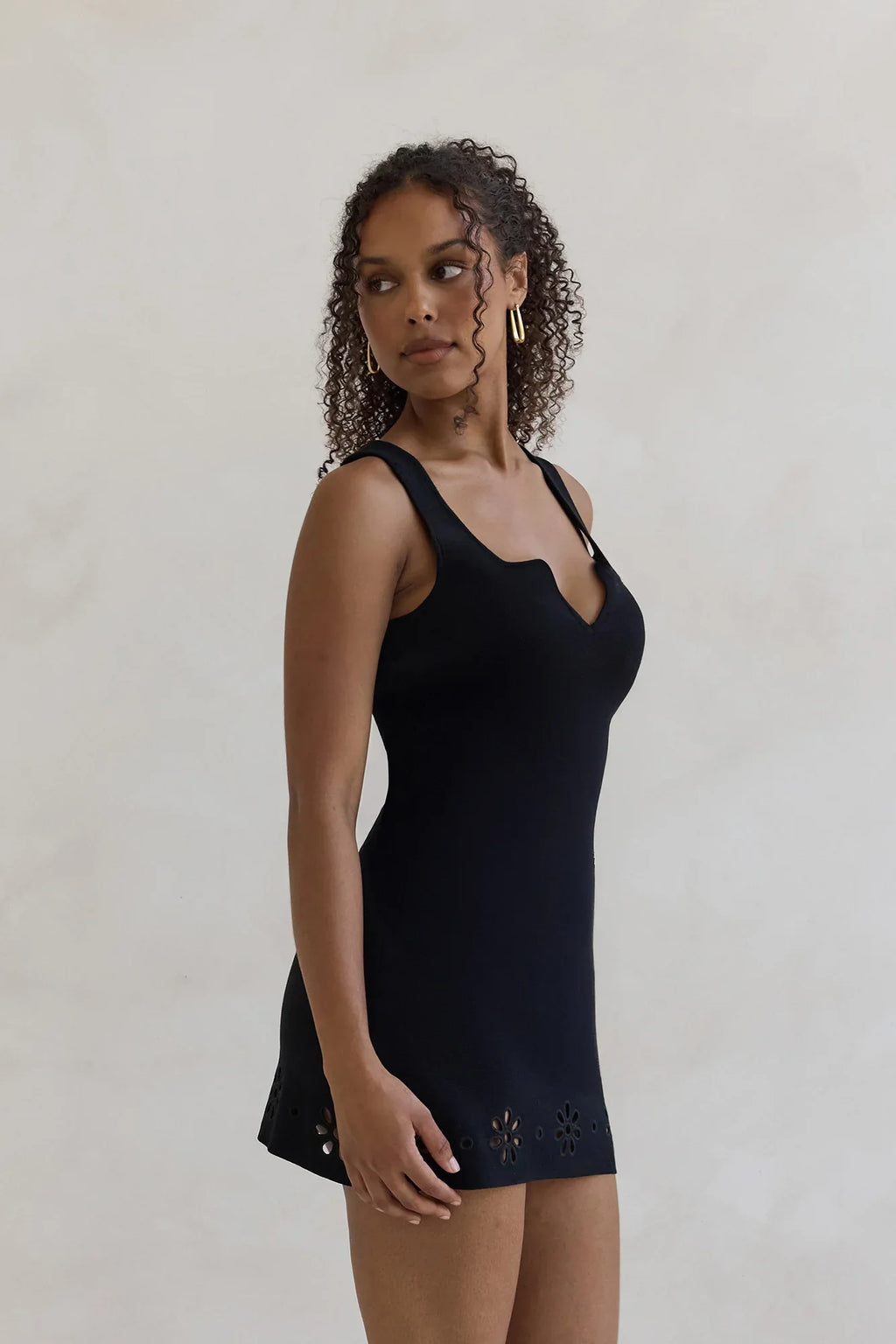 Soft Girl Agenda Mini Dress Black