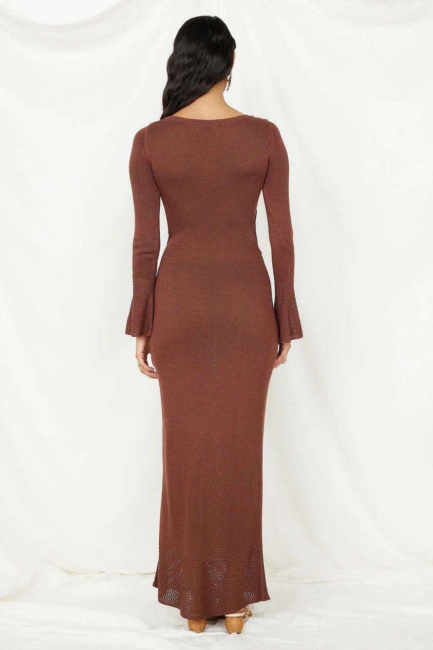 The One That Got Away Maxi Dress Brown
