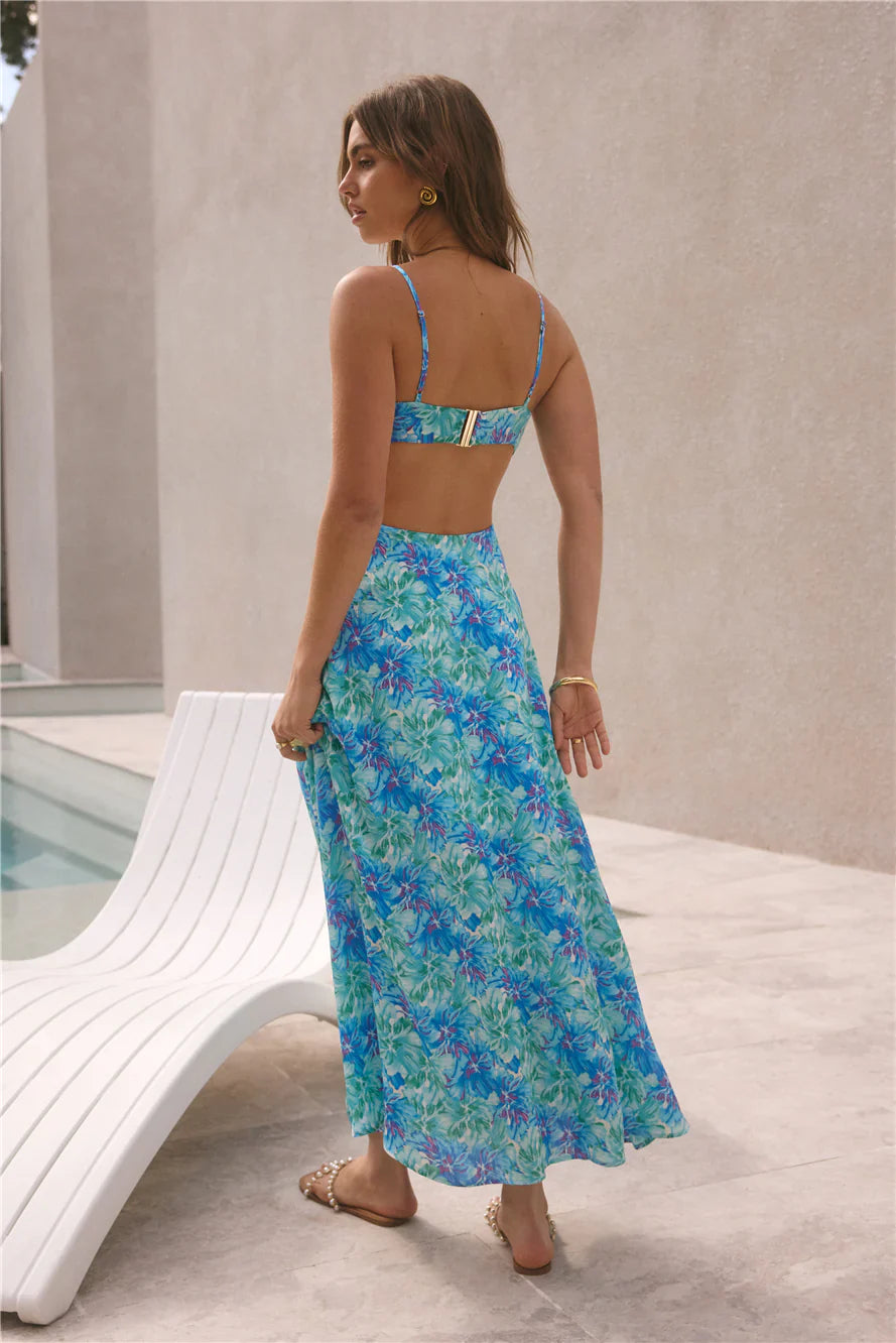 Serena Maxi Dress Blue