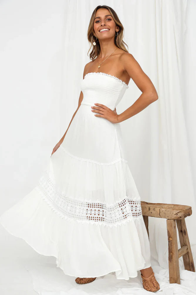 Agatha Maxi Dress White