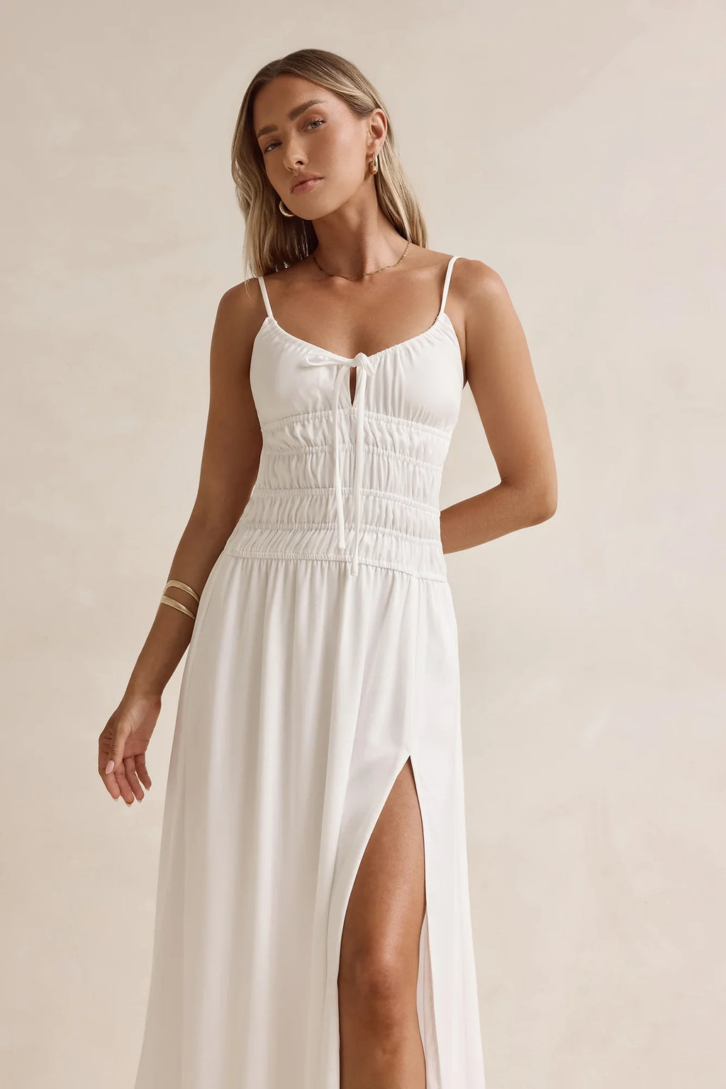Sunbeam Days Maxi Dress White