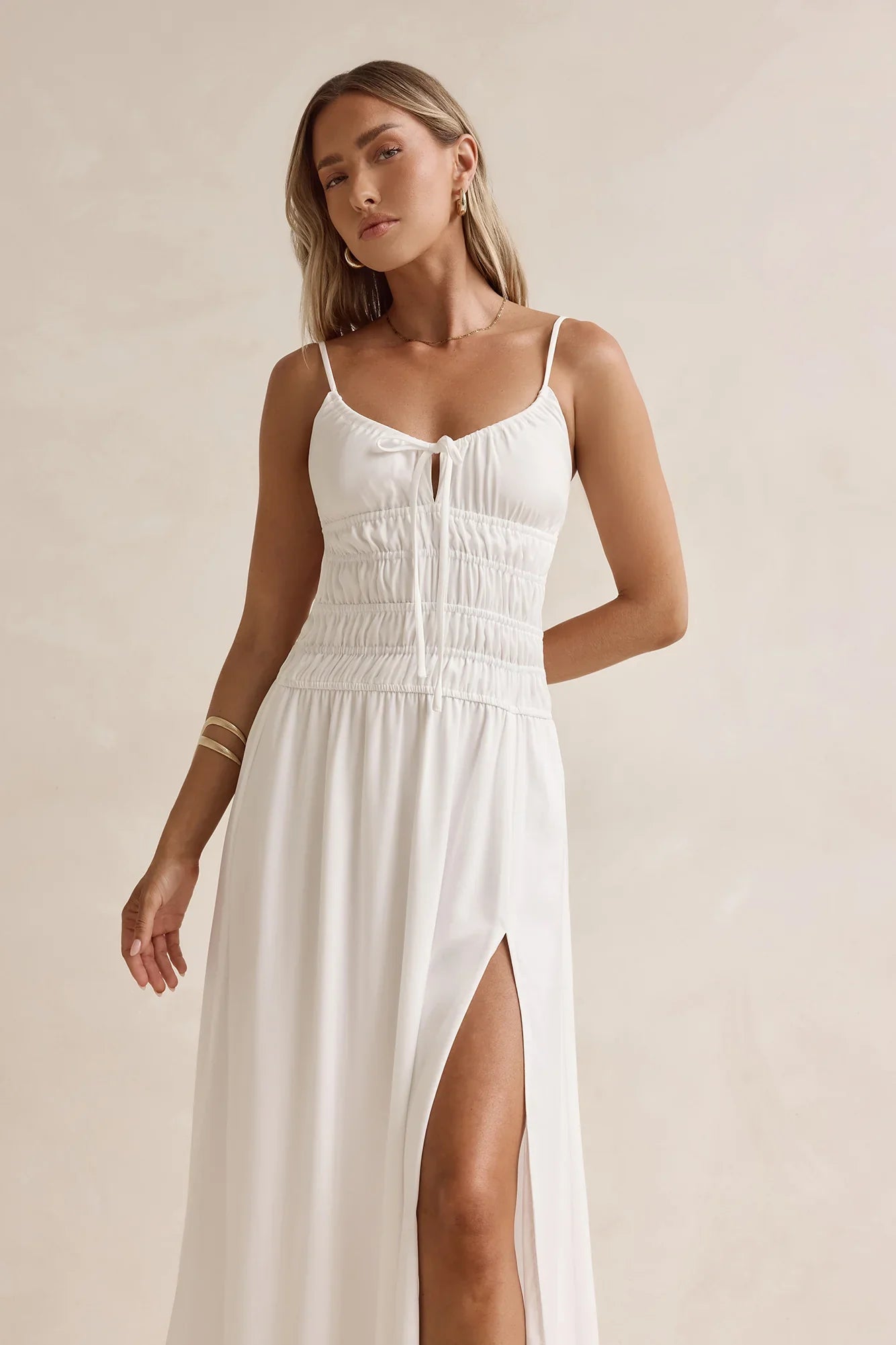 Sunbeam Days Maxi Dress White